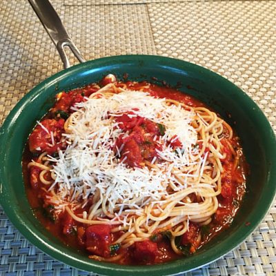 Mike’s Tomato-Basil Sauce with Fresh Pasta