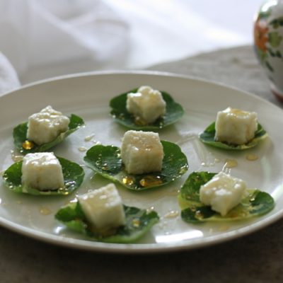 Paneer Cheese and Fresh Herb Hors d’oeuvres