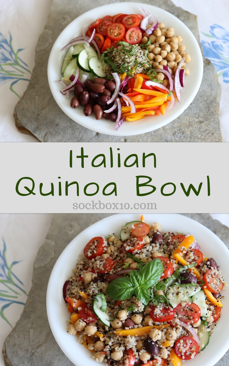 Italian Quinoa Bowl sockbox10.com