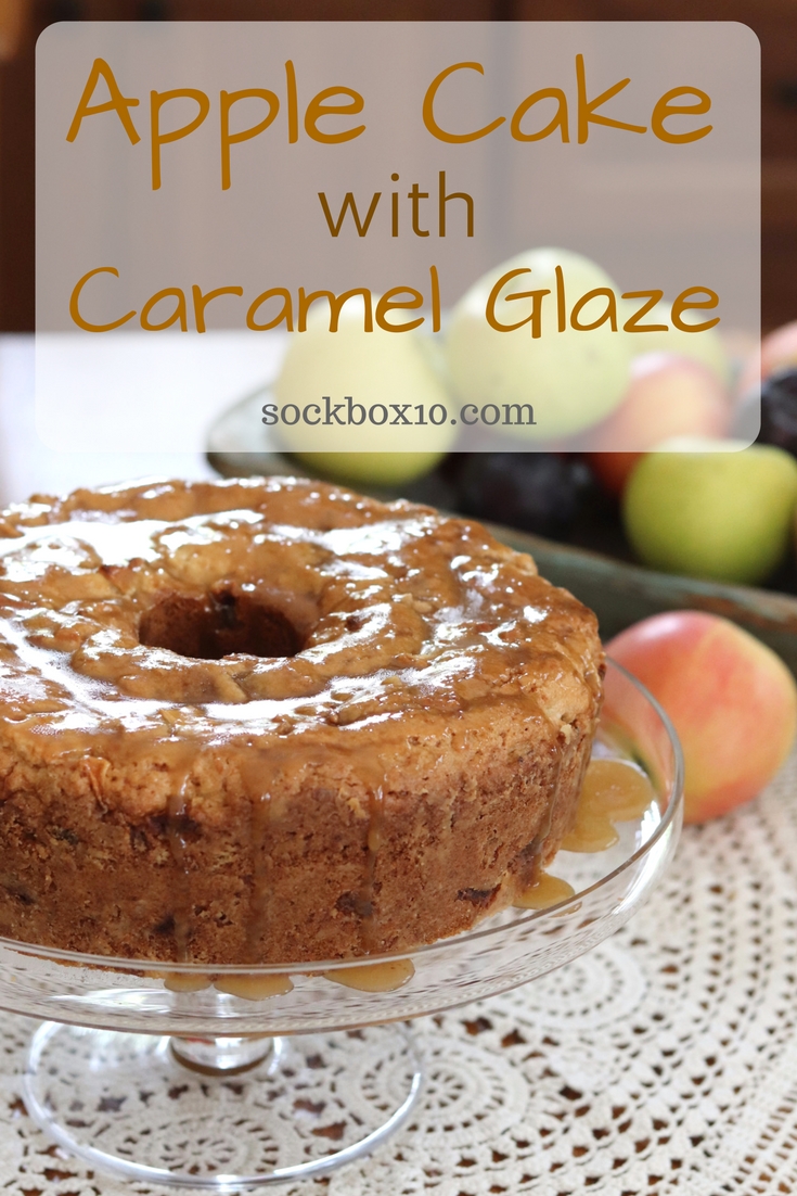 Apple Cake with Caramel Glaze sockbox10.com