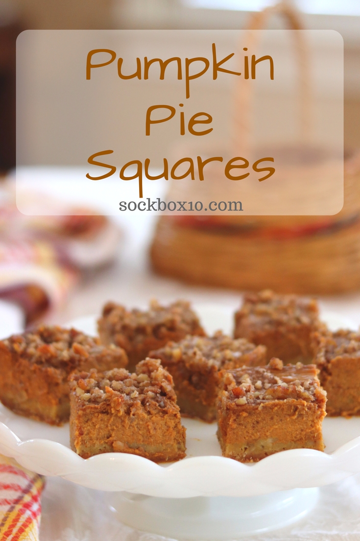 Pumpkin Pie Squares sockbox10.com