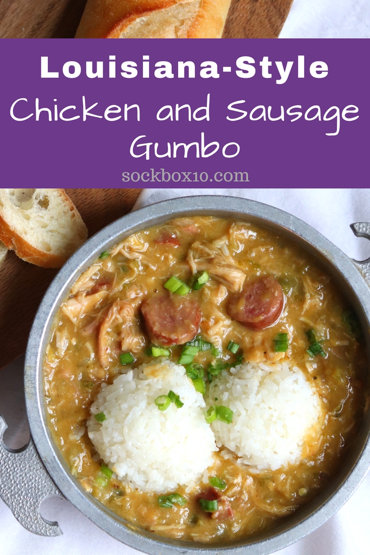 Louisiana-Style Chicken and Sausage Gumbo sockbox10.com