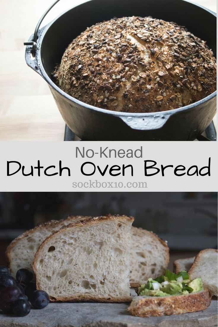 No-Knead Dutch Oven Bread sockbox10.com